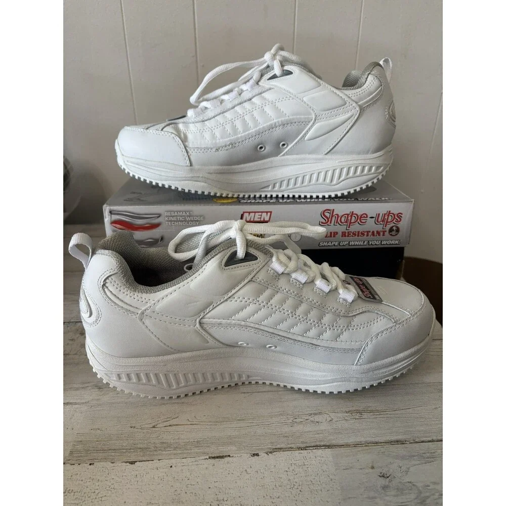 Skechers Shape Ups XT White Toning Shoes Slip Resistant - New In Box - Men’s 10